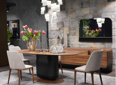 Dining room complete set dining table chairs dining room set dining group wood table 5-piece set